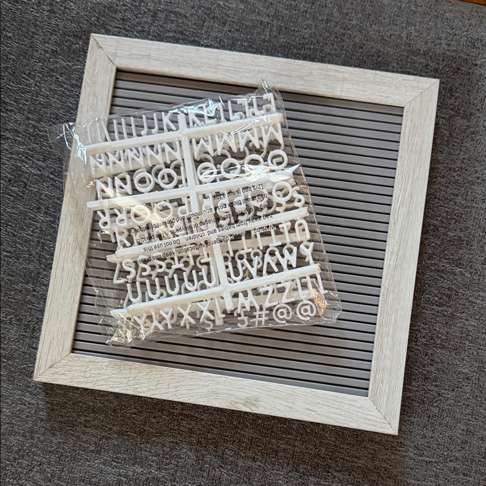 Craft White Letter Board with Frame